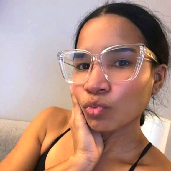 Transparent jelly color unisex glasses main image 8